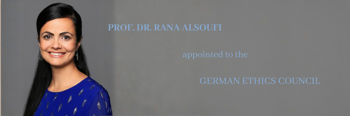 Prof. Dr. Rana Alsoufi in den Deutschen Ethikrat berufen